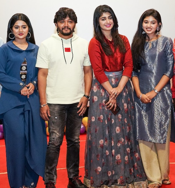 Ganesh is paired with Aditi Prabhudeva, Rachana Inder and Megha Shetty in the film
