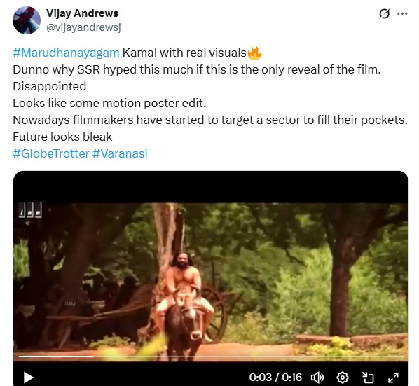 Tweets on Kamal Haasan's Marudhanayagam