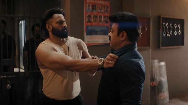 Unni Mukundan and Riyaz Khan in a deleted scene from Marco