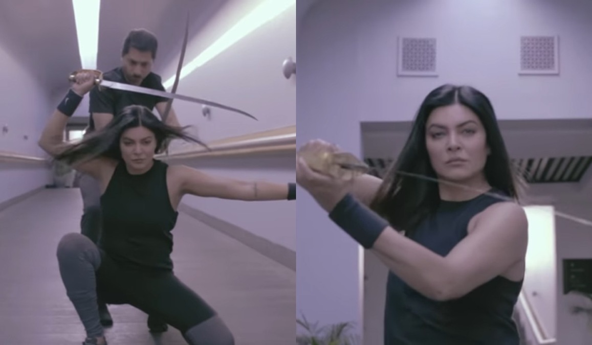 Watch: Sushmita Sen shows off her Kalaripayattu skills while training for Aarya 3