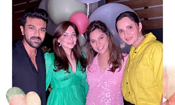 Ram Charan holds a special baby shower for wife Upasana in Hyderabad, pictures break the internet