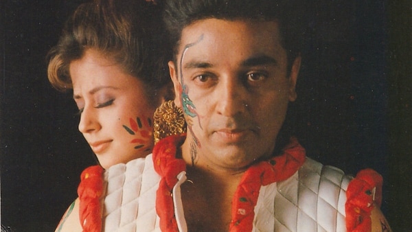 Urmila Matondkar and Kamal Haasan in a still from Indian.