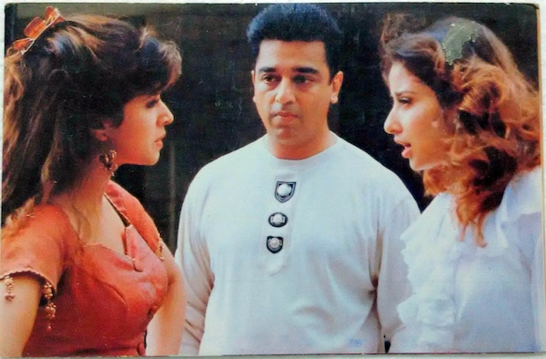 Urmila Matondkar, Kamal Haasan, and Manisha Koirala in Indian.