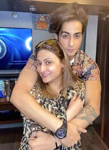 Kshitij Dholakia with his mother, Urvashi Dholakia