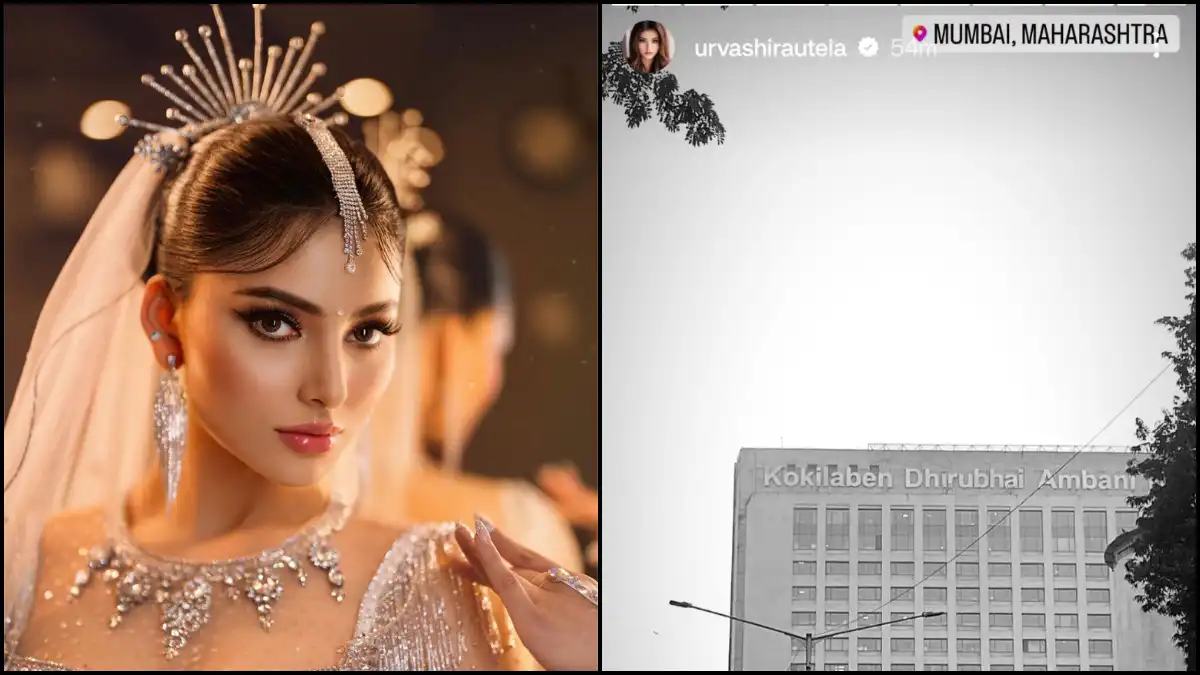 Urvashi Rautela posts a photo of the hospital where Rishabh Pant is admitted in Mumbai on Instagram