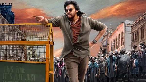 Pawan Kalyan in a poster of Ustad Bhagat Singh