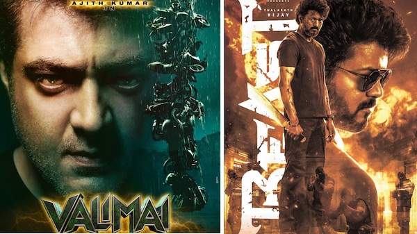Here's why Ajith's Valimai is trending again on Twitter on the day Vijay-starrer Beast released