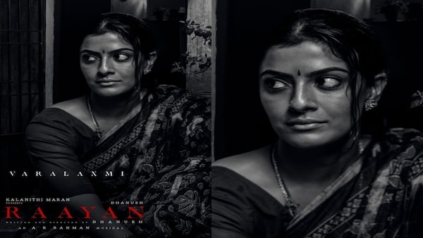 Varalaxmi Sarathkumar joins Raayan – Check out her first-look poster from Dhanush directorial
