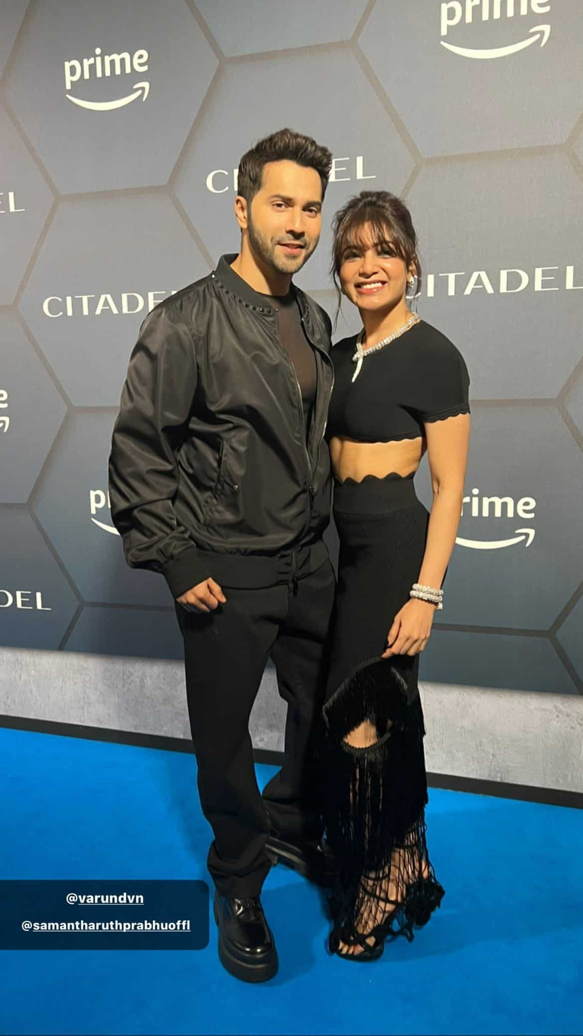 Citadel London Premiere: Varun Dhawan And Samantha Ruth Prabhu Turn ...