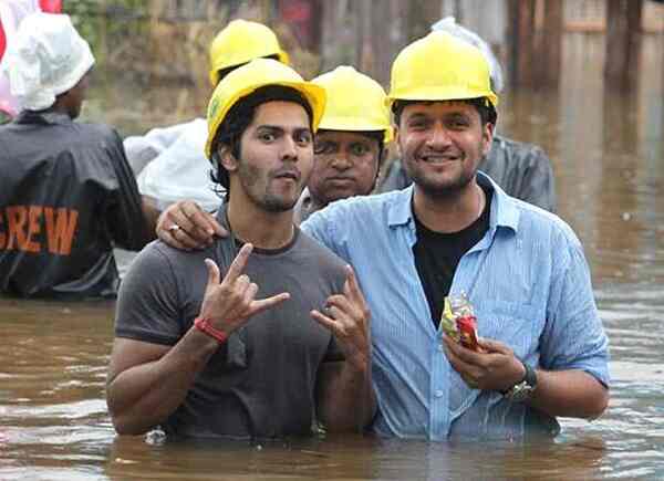 Varun Dhawan on the set of My Name Is Khan