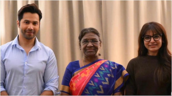 Photos: Varun Dhawan, Samantha, and Team Citadel India meet President Droupadi Murmu in Serbia