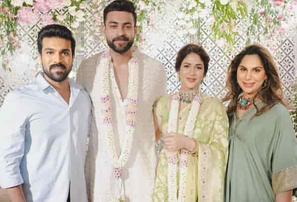 Varun Tej and Lavanya with Ram Charan and Upasana