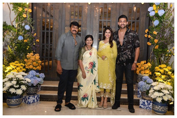 Varun Tej with Chiranjeevi