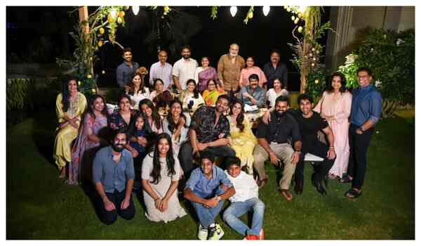 Varun Tej with mega family