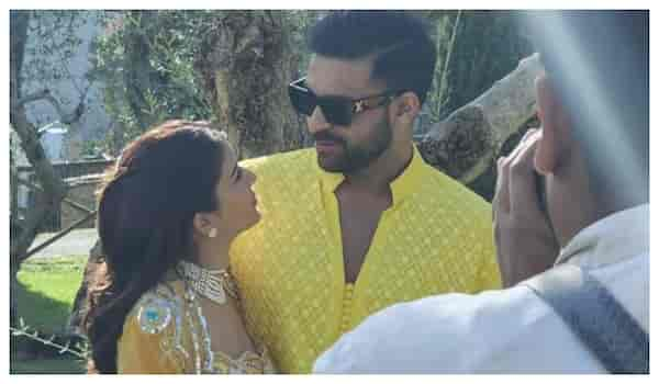 Varun and Lavanya at their Haldi ceremony