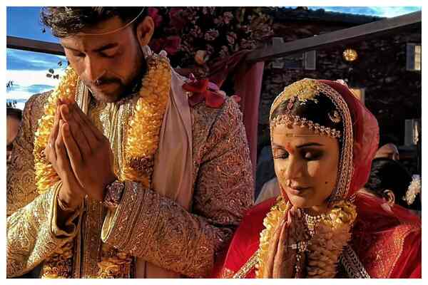 Varun Tej and Lavanya Tripathi at their wedding ceremony