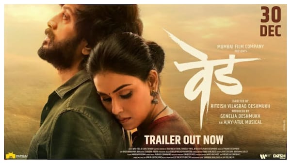 Ved Trailer: Riteish Deshmukh and Genelia D'Souza's film is all about love and heartbreak