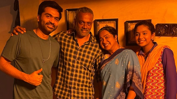 Gautham Menon with the star cast