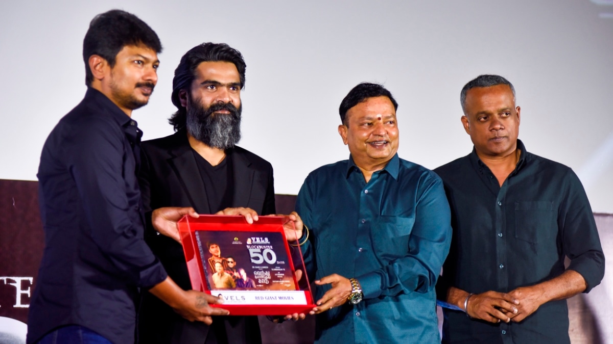 Vendhu Thanindhathu Kaadu success meet: Silambarasan, Gautham Menon leave film buffs excited