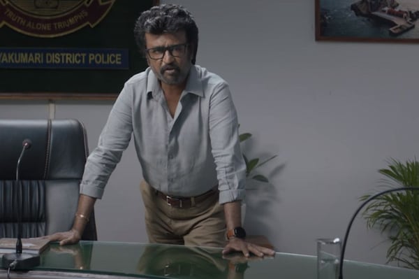 Rajinikanth in a still from Vettaiyan