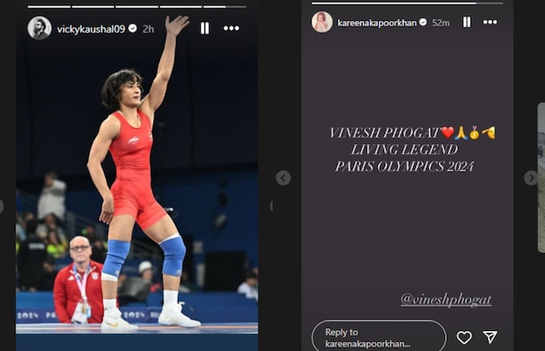 Vicky Kaushal and Kareena Kapoor reacts to Phogat's disqualification