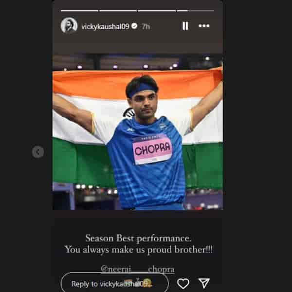 Vicky Kaushal after Neeraj Chopra silver medal win