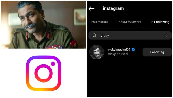 Vicky Kaushal becomes the first Indian actor to be followed back by the official Instagram page