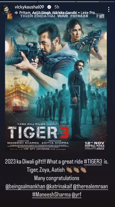 Vicky Kaushal reviews Tiger 3.