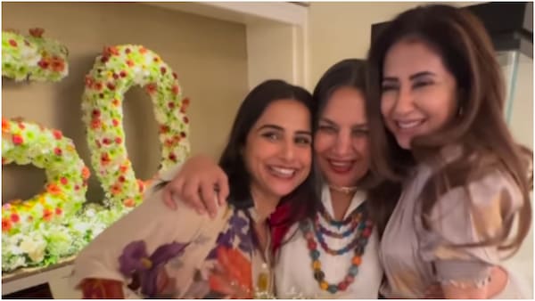 Farah Khan shares a hilarious video with Vidya Balan, Urmila Matondkar at Shabana Azmi's birthday party