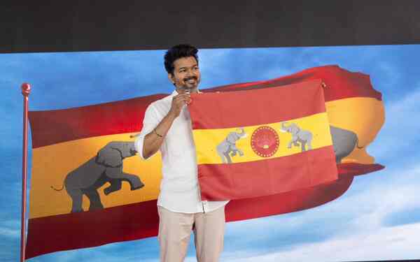 Vijay’s new party flag and anthem spark meme fest on social media, check reactions