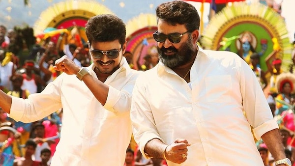 Vijay and Mohanlal in a still from Jilla