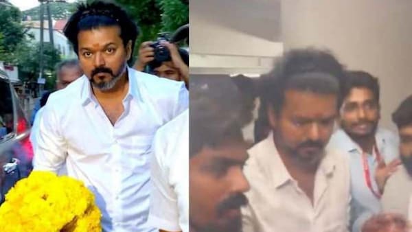Watch: Thalapathy Vijay gets mobbed by fans at Manobala's funeral