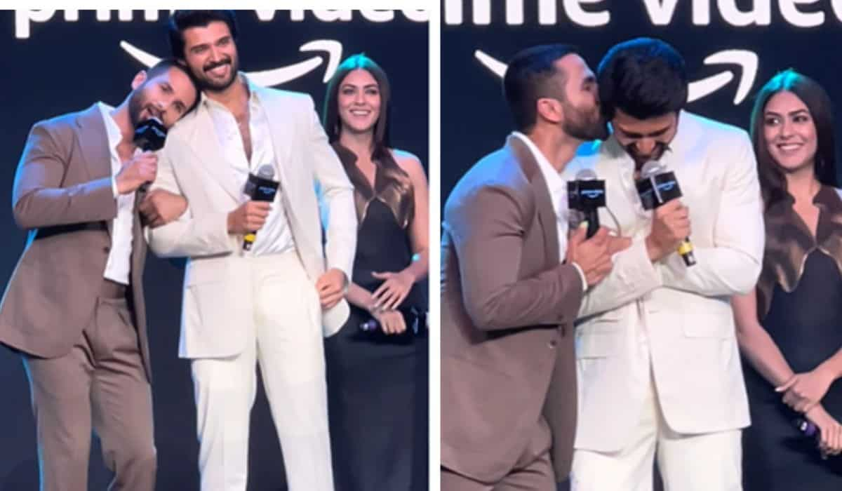 Shahid Kapoor Gives A Peck On Vijay Deverakonda S Cheek For Arjun Reddy Here S The Unmissable