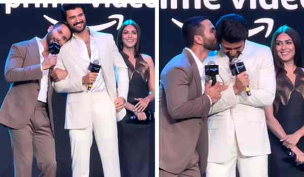 Shahid Kapoor gives a peck on Vijay Deverakonda's cheek for Arjun Reddy; here's the unmissable moment