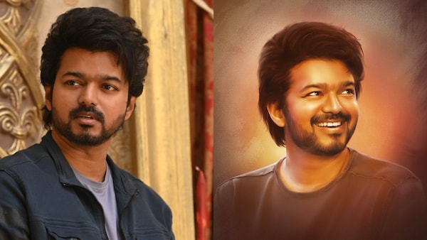 ​Varisu star Vijay updates his Twitter profile with a fan art and the internet can't keep calm