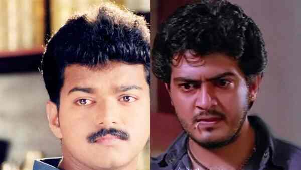 Vijay in Friends (right) Ajith in Dheena