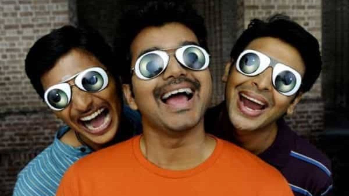 A remake of an iconic Hindi film, which among the following names is NOT associated with Vijay's character in the film?