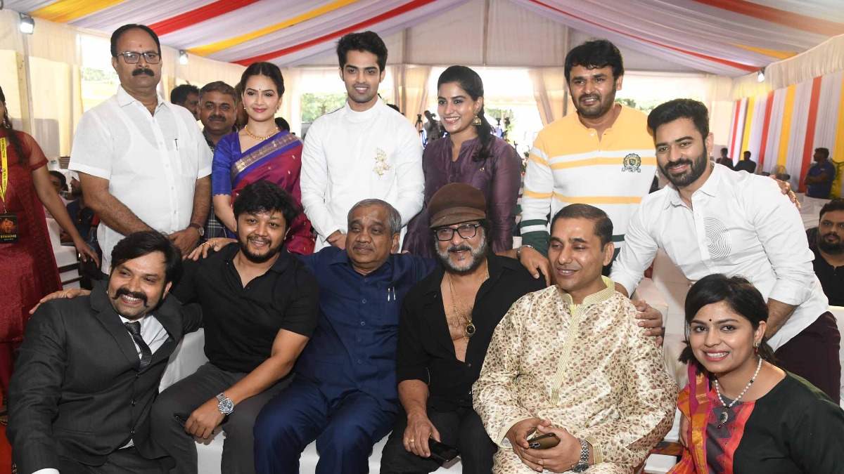 The team of Vijayanand at the muhurtha