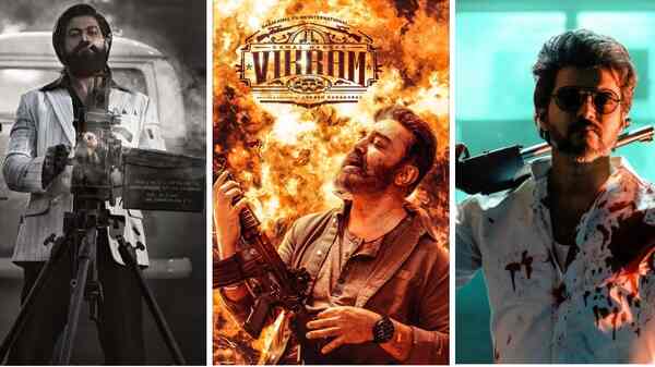 50 more days for Kamal Haasan's Vikram: First glance along with Vijay's Beast and Yash's KGF 2