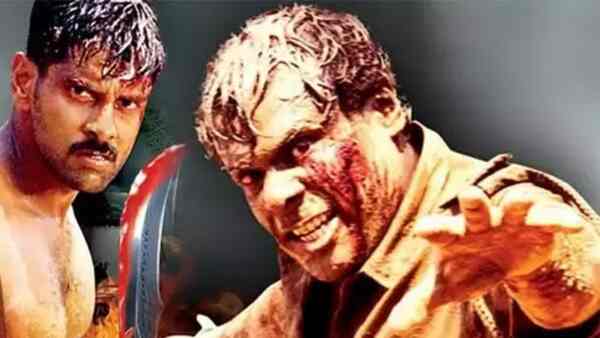 Vikram and Ashish Vidyarthi in a poster of Dhill