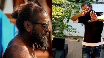 Thangalaan star Chiyaan Vikram recreates his popular pose from Gemini's 'Oh Podu' and fans can't keep calm