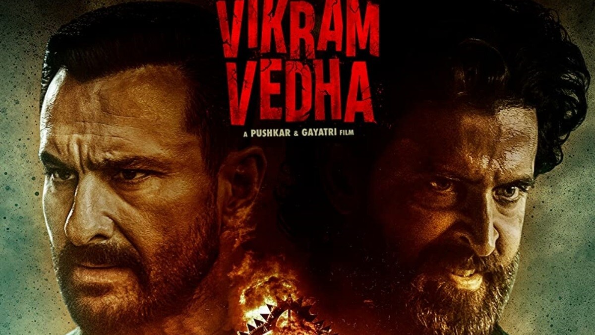 Vikram Vedha Review Saif Ali Khans Tough Cop And Hrithik Roshans Smooth Criminal Redefine