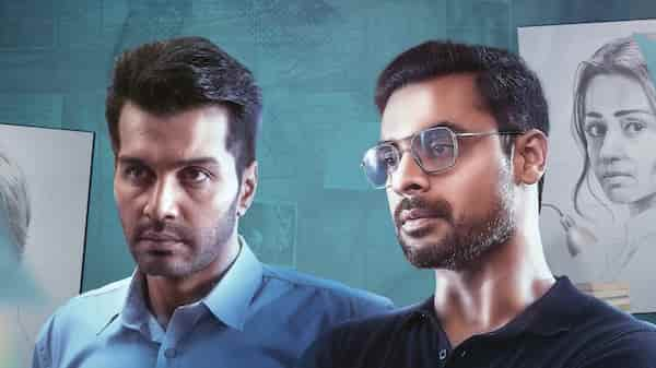 Vinay Rai and Tovino Thomas in a poster of Identity