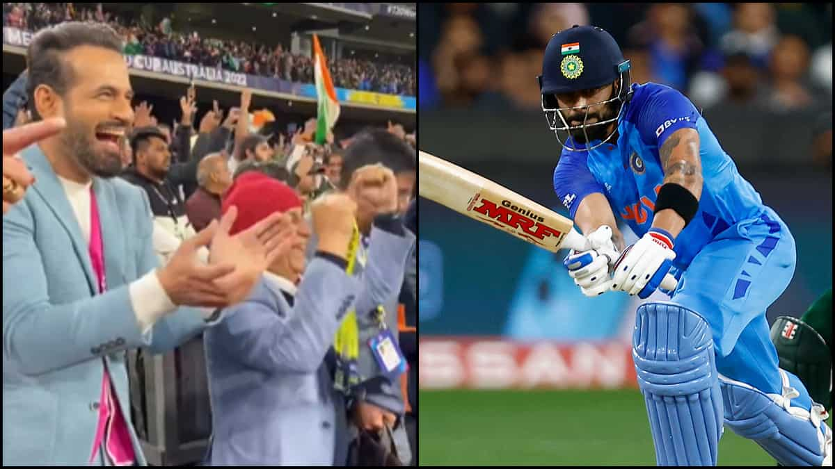 Ind Vs Pak Video Of Sunil Gavaskar Jumping Seeing Virat Kohlis Heroics Against Pakistan Goes Viral 