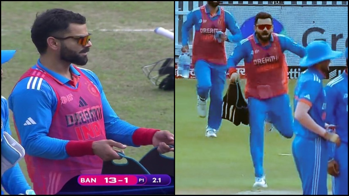 Asia Cup 2023: Virat Kohli's antics as 'water boy' during Super 4 clash has fans in splits