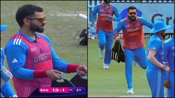 Asia Cup 2023: Virat Kohli's antics as 'water boy' during Super 4 clash has fans in splits