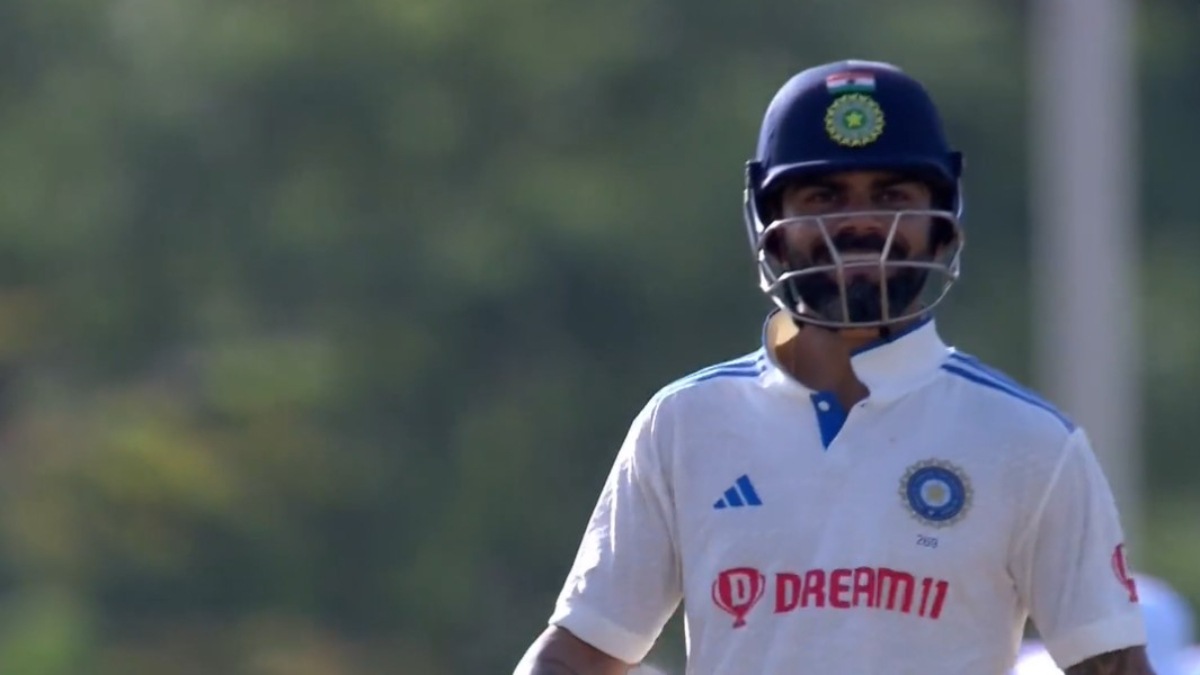 Virat Kohli's iconic mock celebration after hitting his 1st boundary goes VIRAL