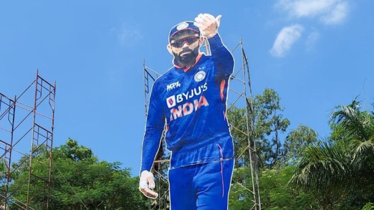 IND vs SA: Ahead of 1st T20I, huge Virat Kohli flex board erected outside Trivandrum stadium