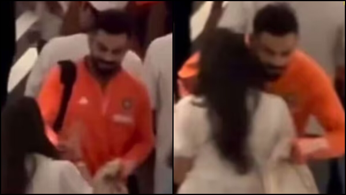 IND vs PAK: Watch Virat Kohli, Ritika Sajdeh share warm hug post India ...