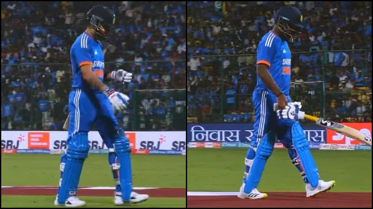 Ind Vs Afg Chinnaswamy Stadium Goes Quite As Wickets Fall Virat Kohli Sanju Samson Go For